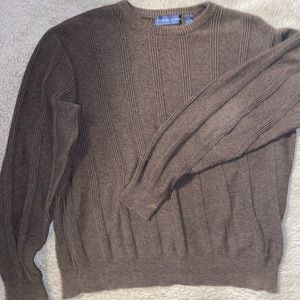 Oscar De La Renta Vintage Brown Sweater 